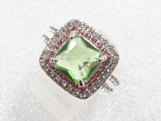 COLORED STONE FASHION RING / JP SIZE 17